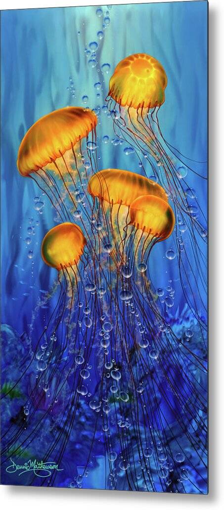 Fantastic 4 Jellyfish 2 - Metal Print Metal Print 1ArtCollection