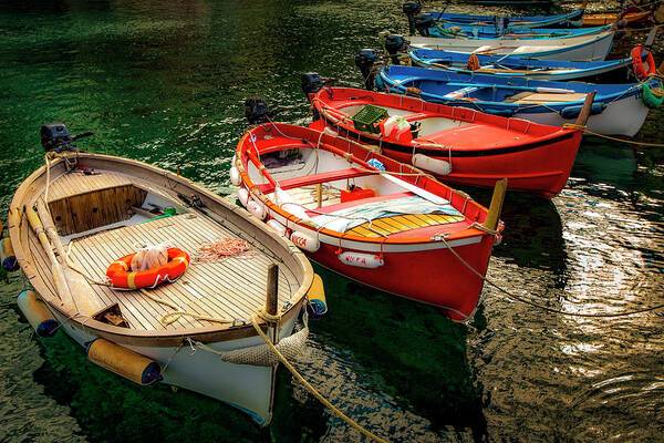 Vernazza Fishing Boats 1 - Art Print