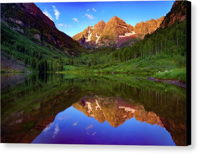 Maroon Bells Reflection 2 - Canvas Print