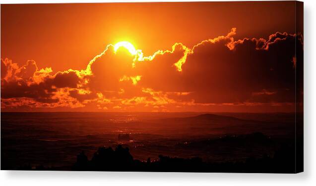 Sunrise at Kahuku Pt. - Canvas Print