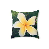 Plumerias - Spun Polyester Square Pillow Home Decor 1ArtCollection