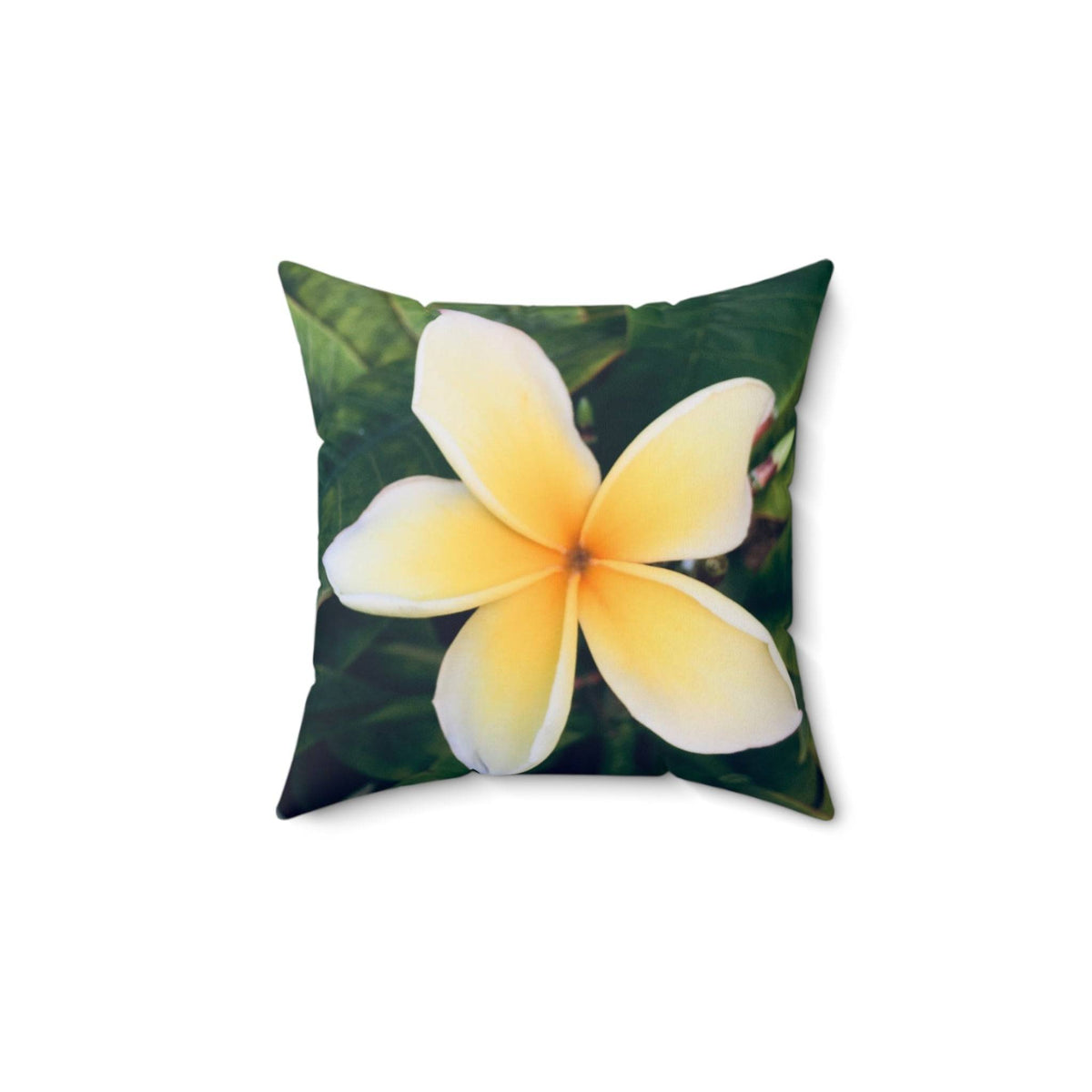 Plumerias - Spun Polyester Square Pillow Home Decor 1ArtCollection