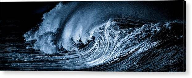 Angry Sea Panorama 3 - Acrylic Print