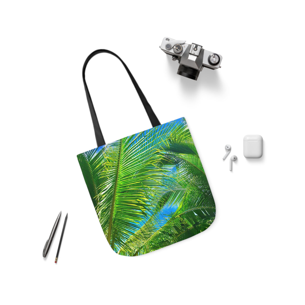 Tropical Breeze - Polyester Canvas Tote Bag (AOP)