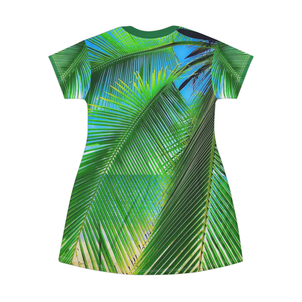 Swaying Palms - T-Shirt Dress (AOP) All Over Prints 1ArtCollection