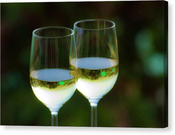 Glasses of white wine 6 - Canvas Print Canvas Print 1ArtCollection