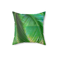 'Costa Rica palms' - Spun Polyester Square Pillow Home Decor 1ArtCollection