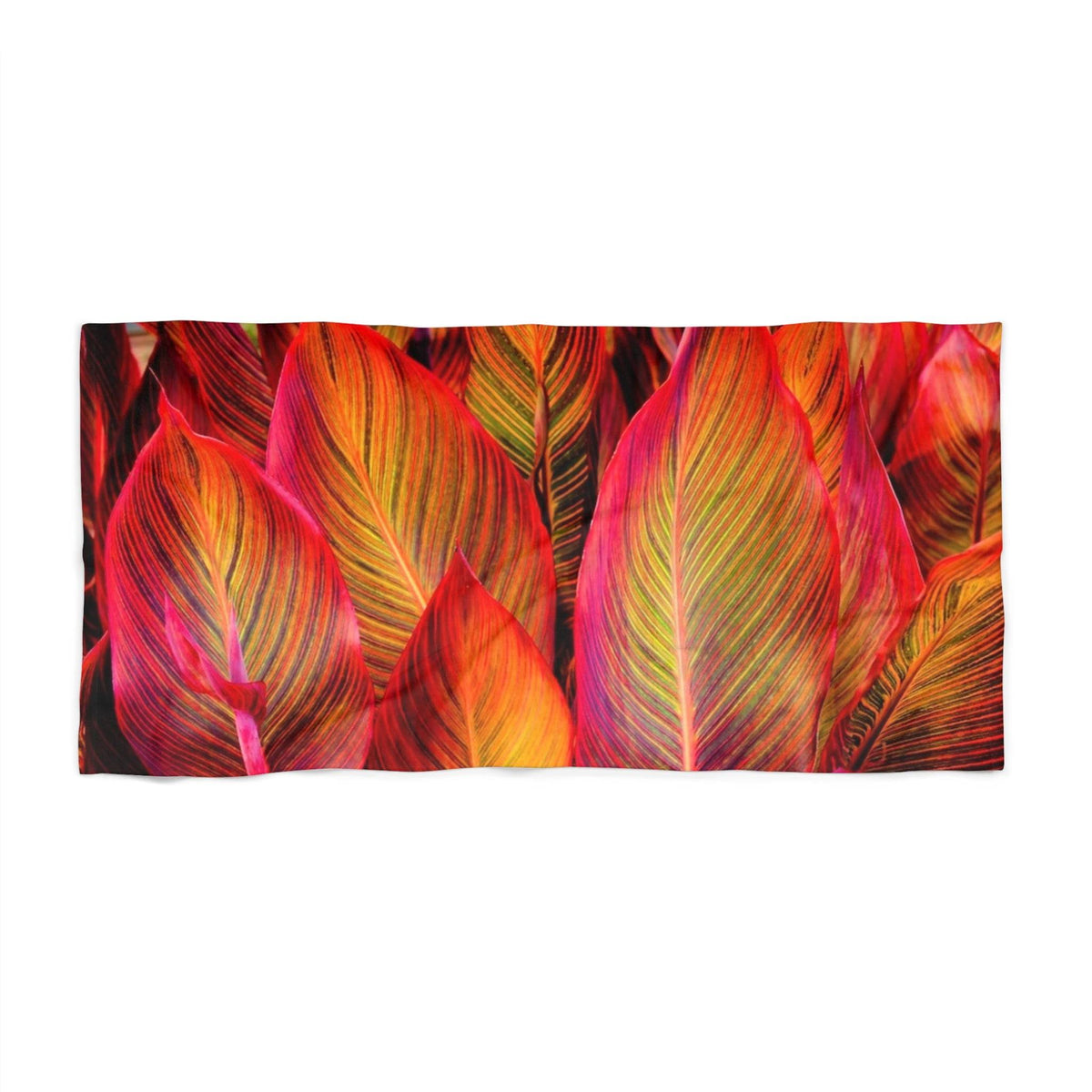 Tropi-canna Glow - Beach Towel Home Decor 1ArtCollection