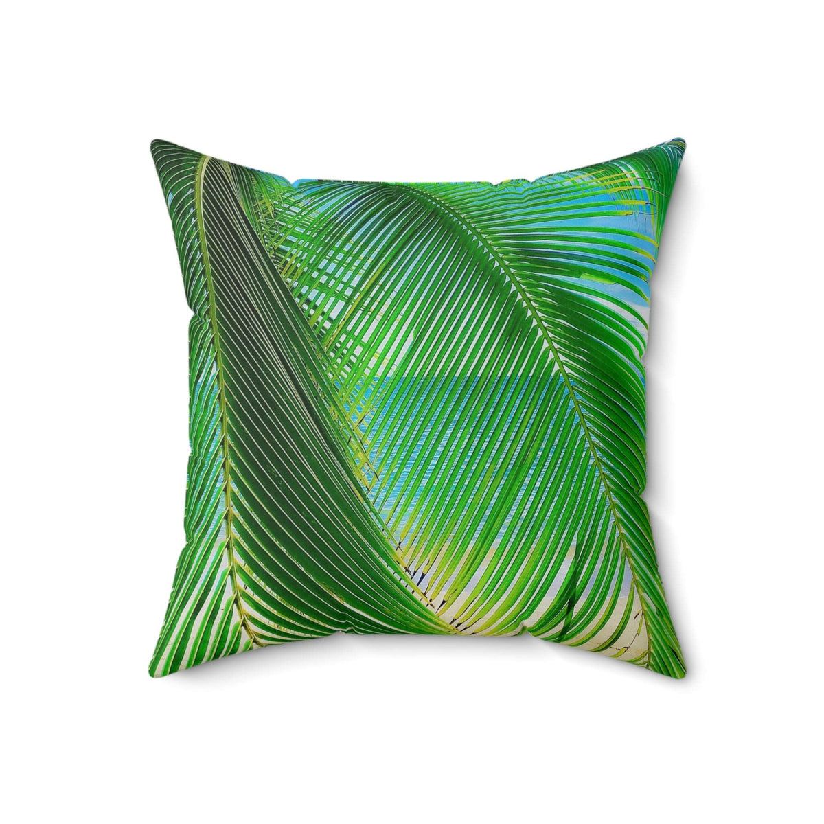 'Costa Rica palms' - Spun Polyester Square Pillow Home Decor 1ArtCollection