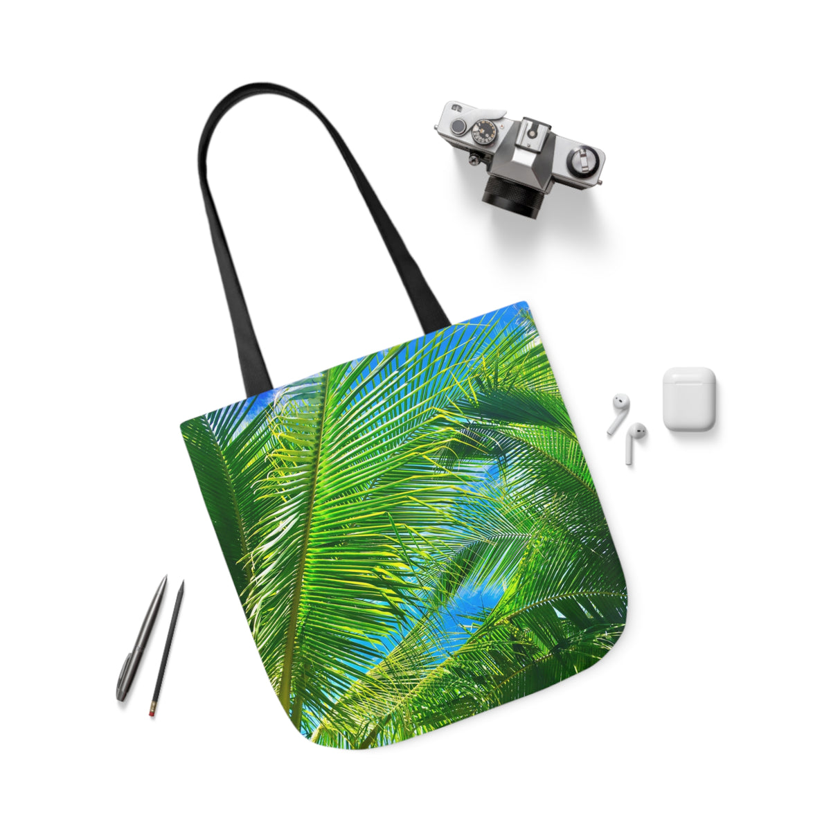 Tropical Breeze - Polyester Canvas Tote Bag (AOP) Accessories 1ArtCollection