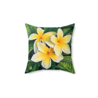 Plumerias - Spun Polyester Square Pillow Home Decor 1ArtCollection