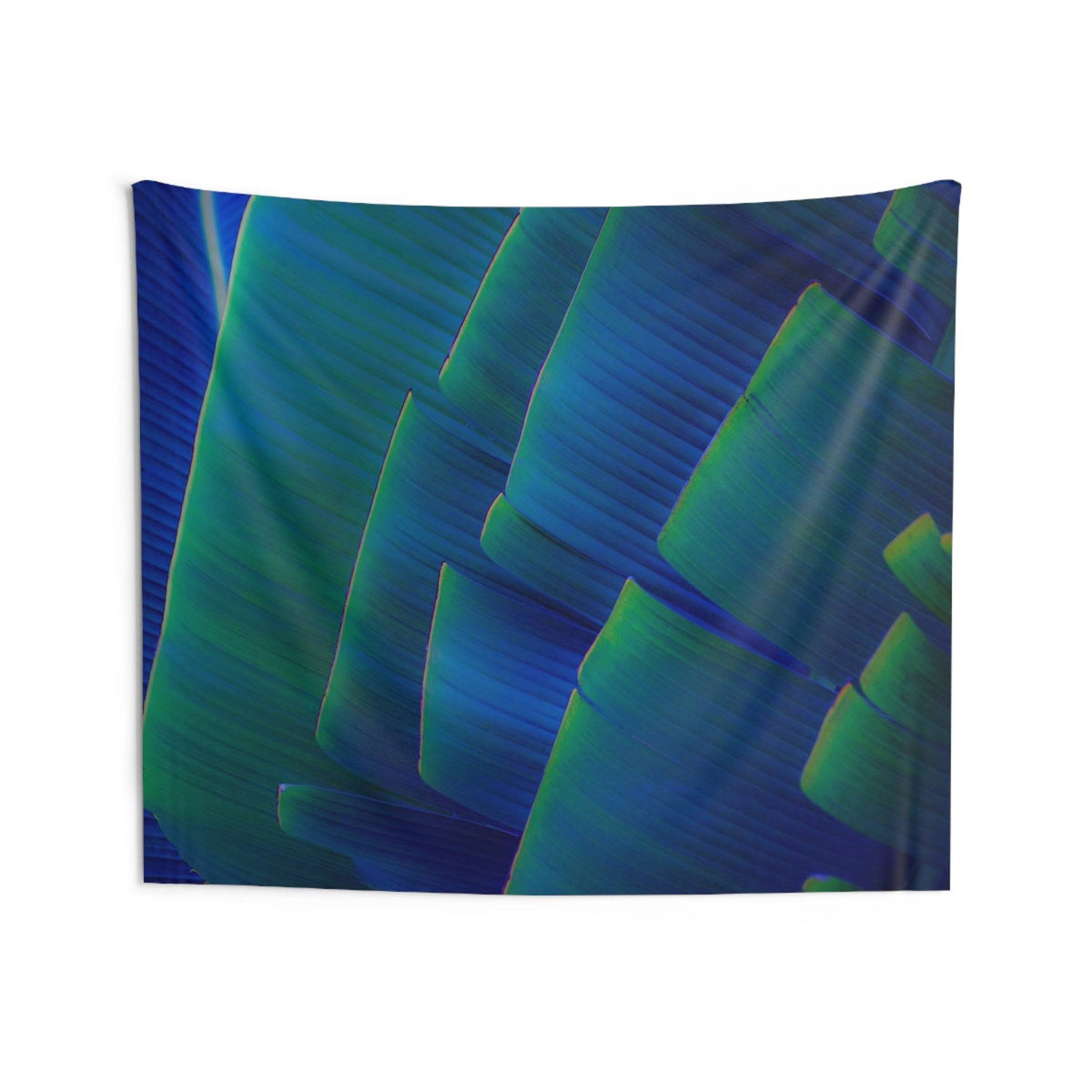 Blue Traveler’s Palms Design - Indoor Wall Tapestries Home Decor 1ArtCollection