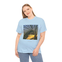 Sunset Palm Arc - Unisex Heavy Cotton Tee