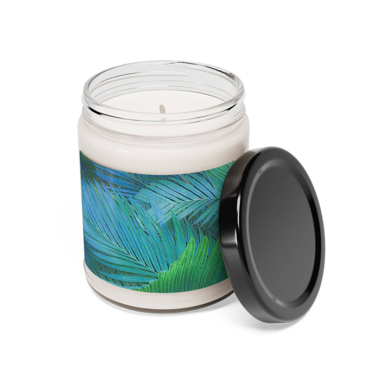 'Tiger Palm Design #1' - Scented Soy Candle, 9oz Home Decor 1ArtCollection