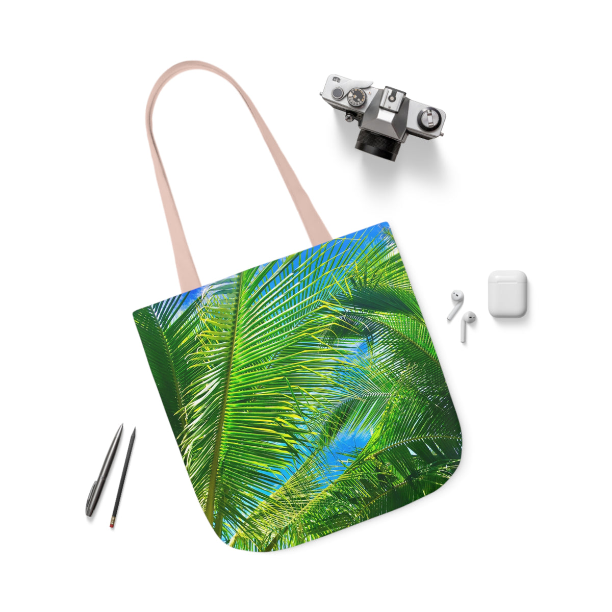 Tropical Breeze - Polyester Canvas Tote Bag (AOP) Accessories 1ArtCollection