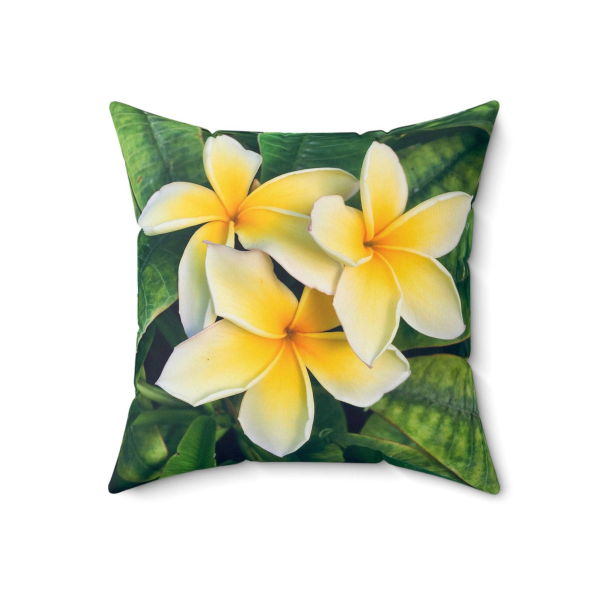 Plumerias - Spun Polyester Square Pillow Home Decor 1ArtCollection