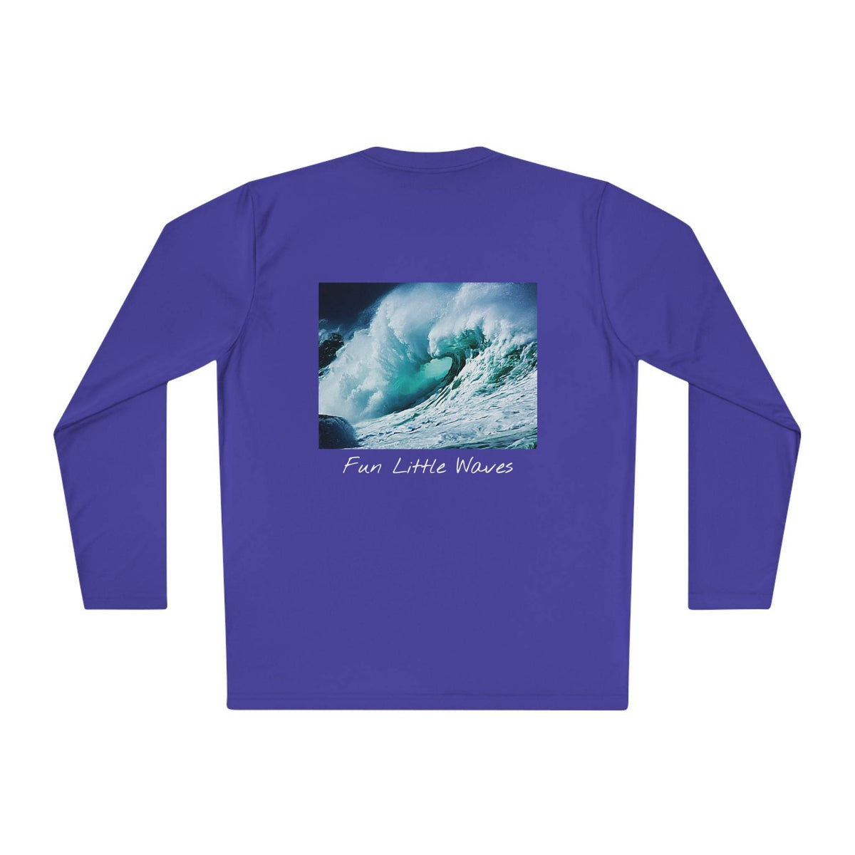 'Fun Little Waves' - Unisex Lightweight Long Sleeve Tee Long-sleeve 1ArtCollection