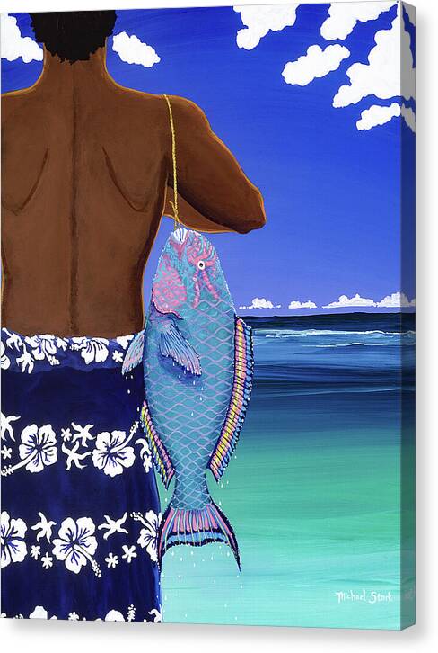 A Parrotfish for Leilani - Canvas Print