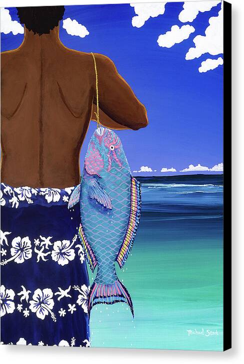 A Parrotfish for Leilani - Canvas Print