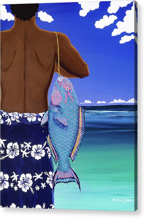 A Parrotfish for Leilani - Acrylic Print