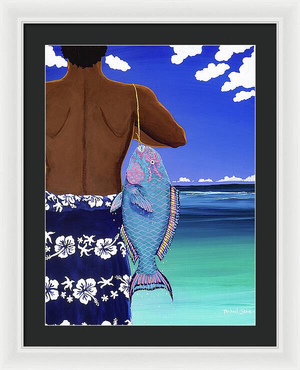 A Parrotfish for Leilani - Framed Print