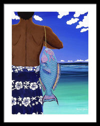 A Parrotfish for Leilani - Framed Print