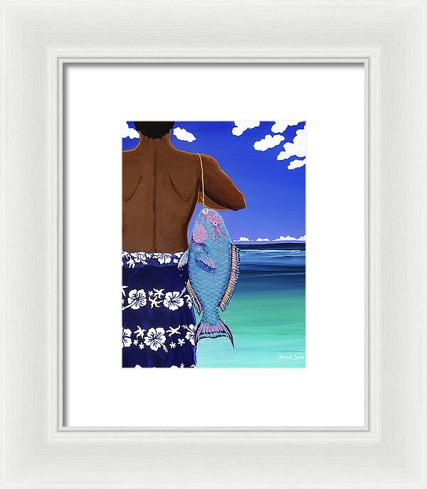 A Parrotfish for Leilani - Framed Print