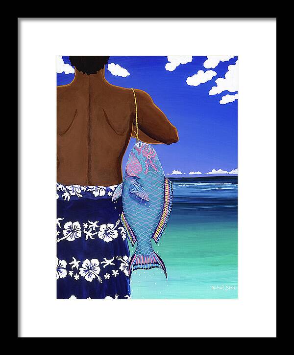 A Parrotfish for Leilani - Framed Print