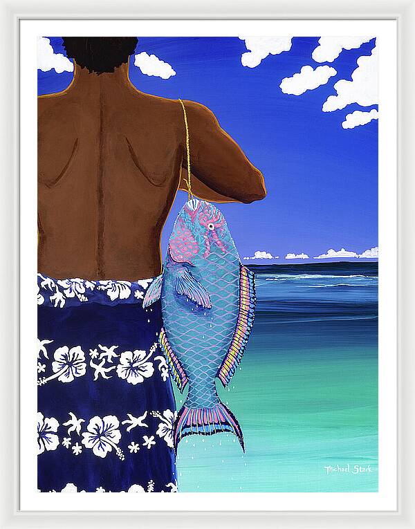 A Parrotfish for Leilani - Framed Print