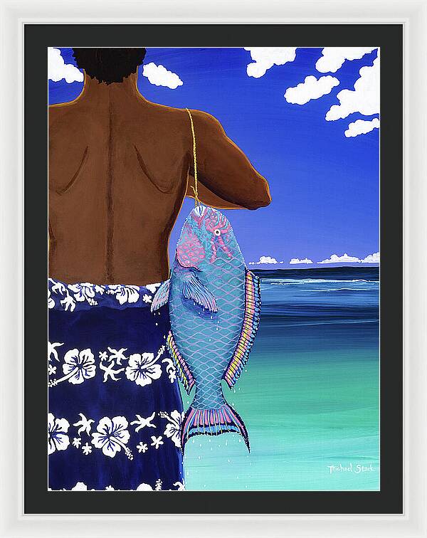 A Parrotfish for Leilani - Framed Print