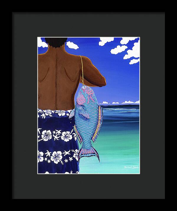 A Parrotfish for Leilani - Framed Print