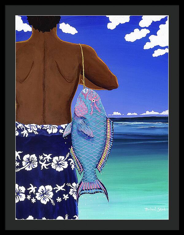 A Parrotfish for Leilani - Framed Print