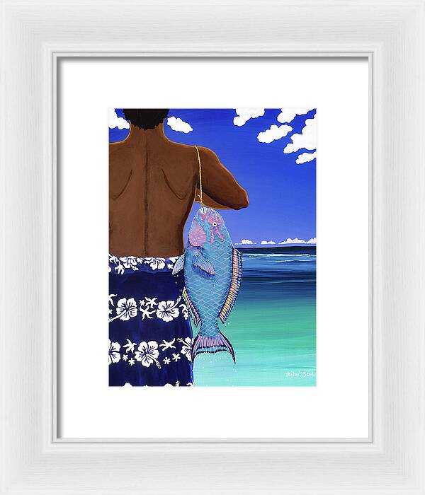 A Parrotfish for Leilani - Framed Print