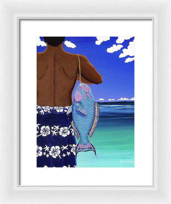 A Parrotfish for Leilani - Framed Print