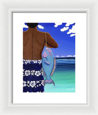 A Parrotfish for Leilani - Framed Print