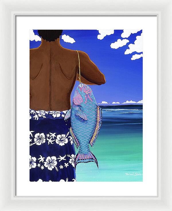 A Parrotfish for Leilani - Framed Print