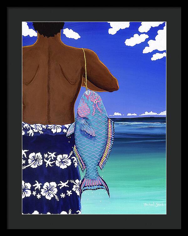 A Parrotfish for Leilani - Framed Print