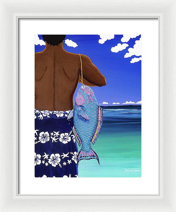 A Parrotfish for Leilani - Framed Print