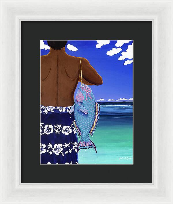 A Parrotfish for Leilani - Framed Print