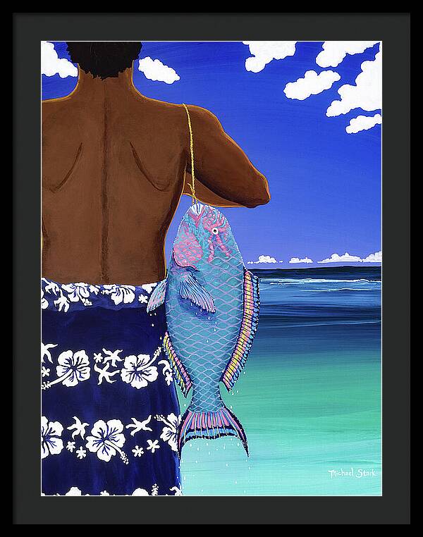 A Parrotfish for Leilani - Framed Print