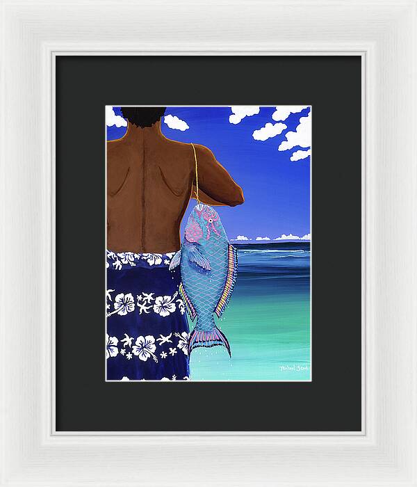 A Parrotfish for Leilani - Framed Print