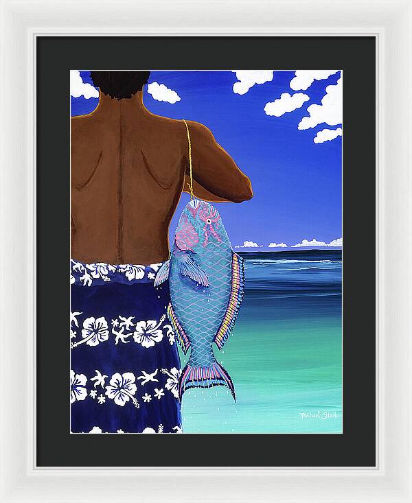 A Parrotfish for Leilani - Framed Print