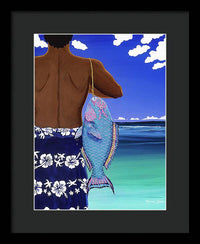 A Parrotfish for Leilani - Framed Print