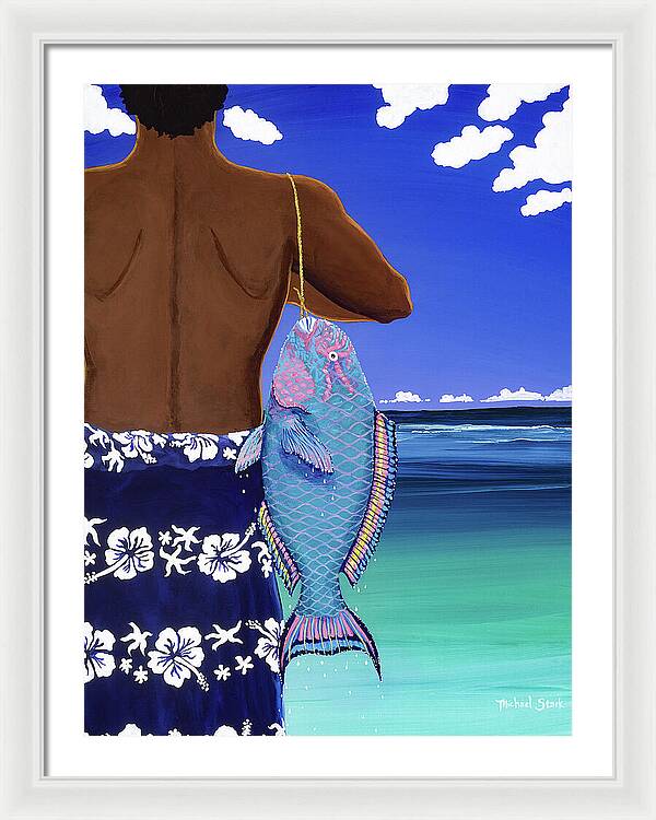 A Parrotfish for Leilani - Framed Print