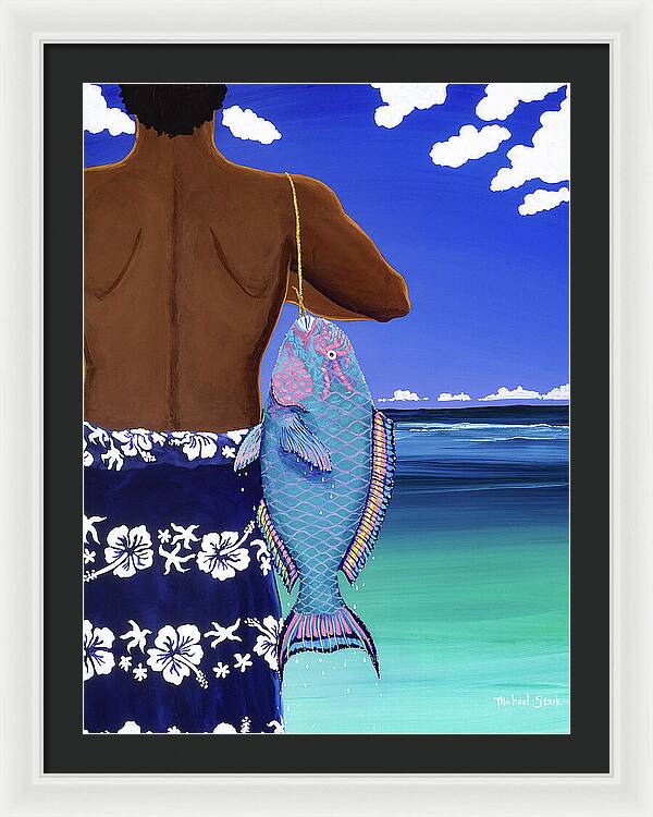 A Parrotfish for Leilani - Framed Print