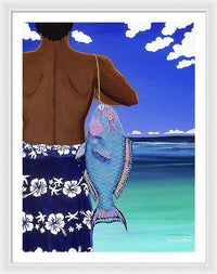 A Parrotfish for Leilani - Framed Print