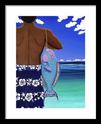 A Parrotfish for Leilani - Framed Print