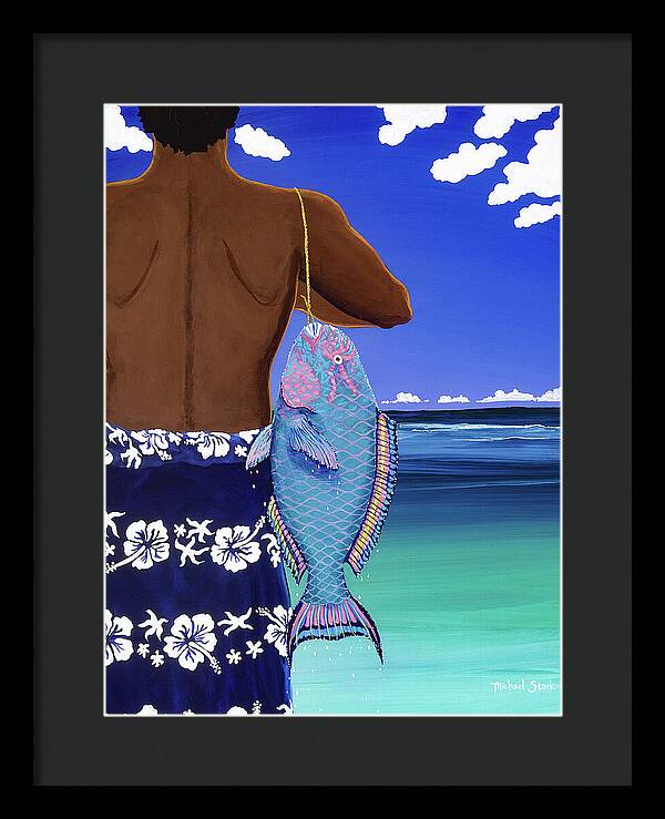 A Parrotfish for Leilani - Framed Print