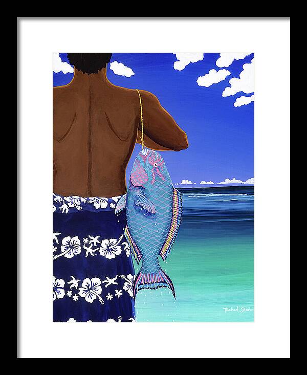 A Parrotfish for Leilani - Framed Print