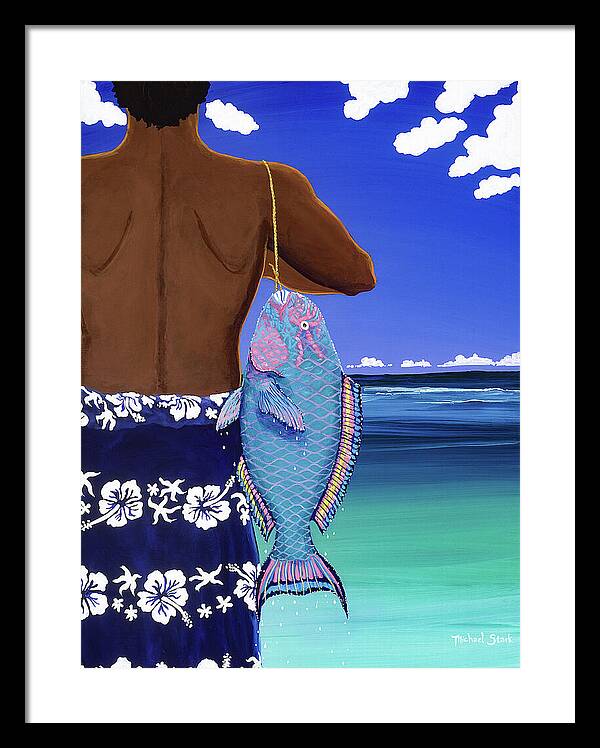 A Parrotfish for Leilani - Framed Print